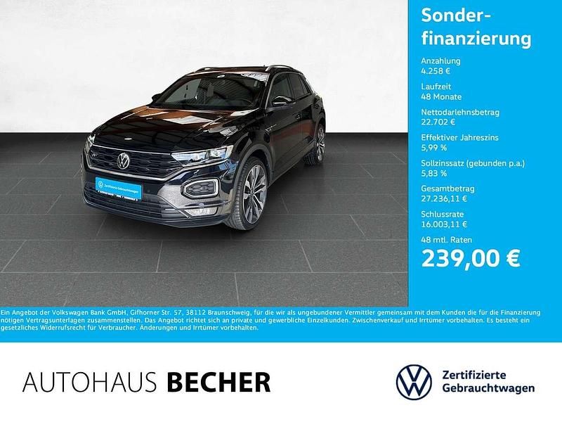 Schwarz Gebraucht 2021 VW T-Roc Sportline SUV | 26.960 € (Etwas zu teuer) - Bild 1/4