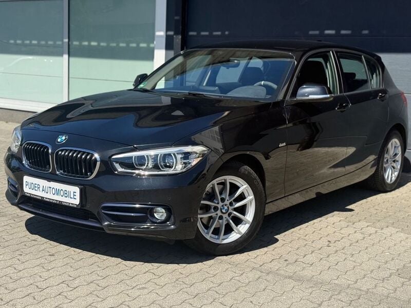 Schwarz Gebraucht 2017 BMW 116 Sport Line Kleinwagen | 10.890 € (Guter Preis) - Bild 1/4