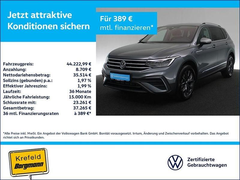 Grau / platinum grey Gebraucht 2024 VW Tiguan Allspace Move SUV | 44.223 € (Fairer Preis) - Bild 1/4