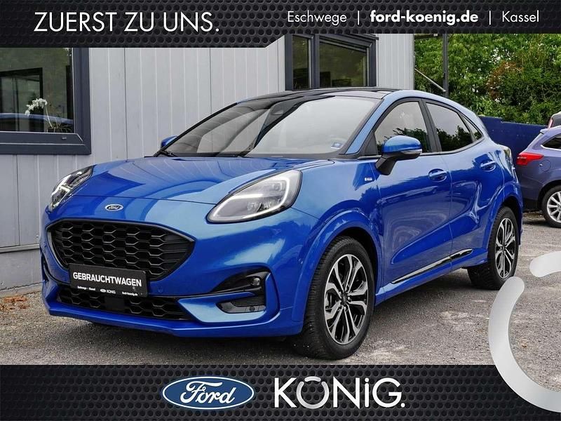 Blau Gebraucht 2022 Ford Puma Gen-E ST-Line X SUV | 21.950 € - Bild 1/4