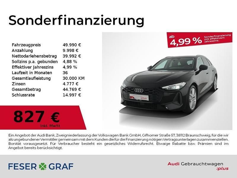 Gebraucht Audi A5 Ambiente 204 PS (150 kW) 2025 Mythosschwarz metallic Kombi