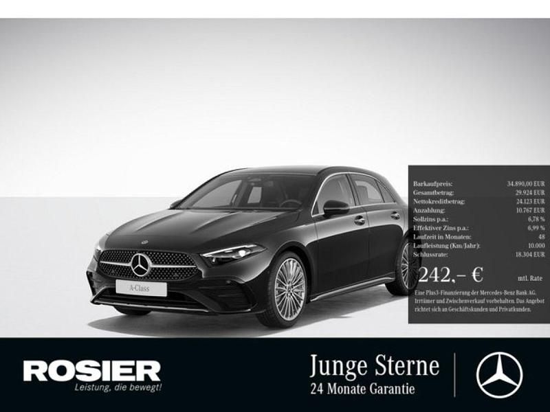Schwarz / nachtschwarz Gebraucht 2024 Mercedes 200 AMG Coupé | 34.890 € (Superpreis) - Bild 1/2