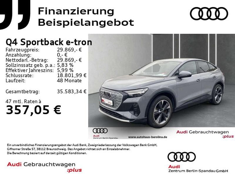 Kieselgrau Gebraucht 2022 Audi Q4 e-tron SUV | 29.869 € (Guter Preis) - Bild 1/4