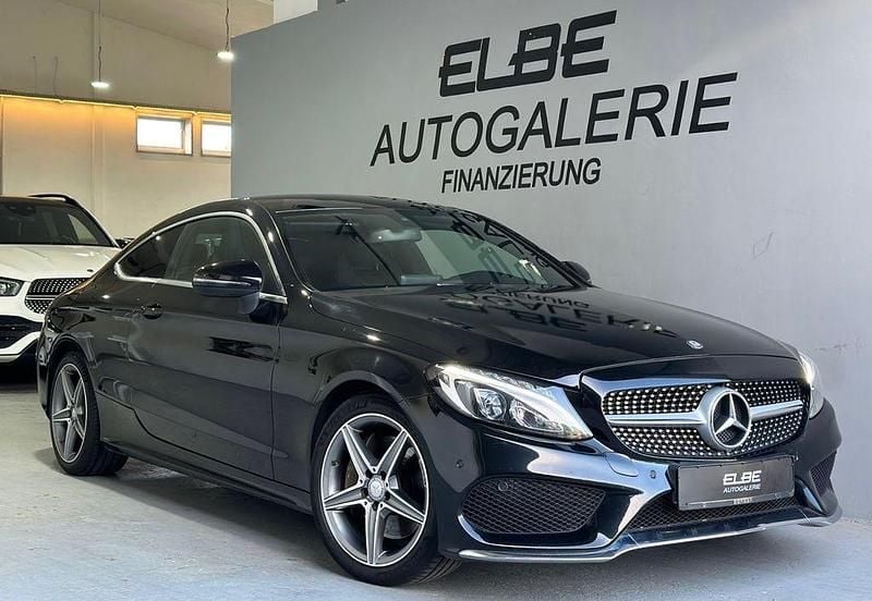 Schwarz Gebraucht 2016 Mercedes C250 AMG line Coupé | 21.000 € (Fairer Preis) - Bild 1/4
