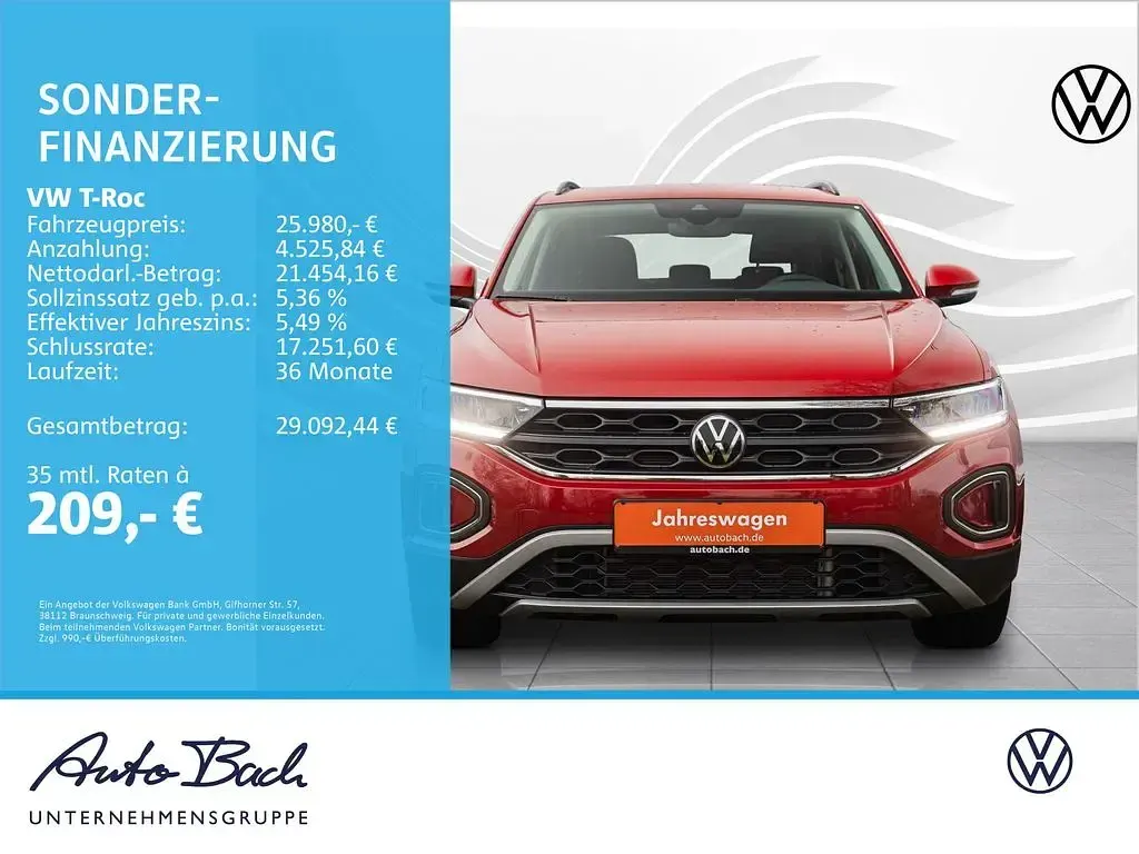 Gebraucht VW T-Roc Move 150 PS (110 kW) 2023 Kings red metallic SUV