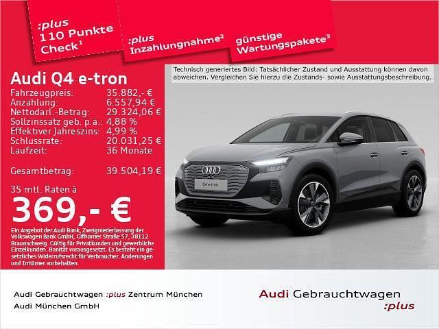 Kieselgrau Gebraucht 2023 Audi Q4 e-tron Comfort SUV | 35.882 € (Teuer) - Bild 1/2