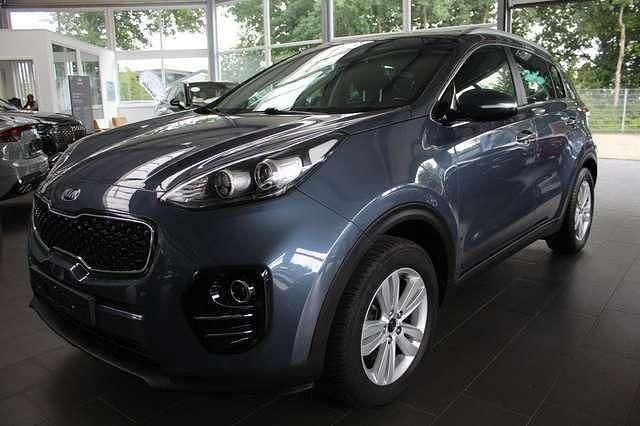 Blau metallic Gebraucht 2018 Kia Sportage DREAM-TEAM Edition SUV | 16.370 € (Etwas zu teuer) - Bild 1/4