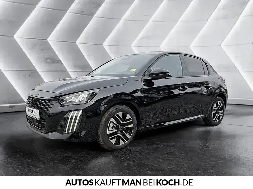 Neu Peugeot 208 Allure 101 PS (74 kW) 2025 Schwarz Kleinwagen