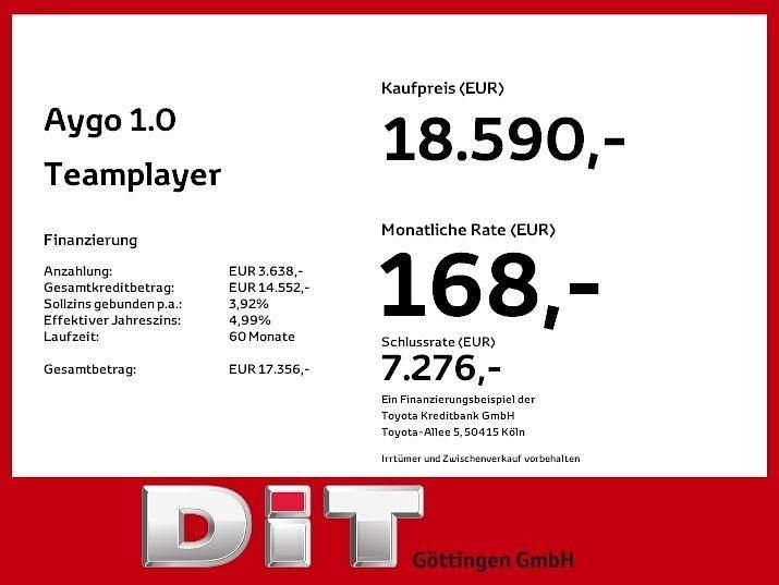Neu Toyota Aygo 72 PS (52 kW) 2025 Schwarz Kleinwagen