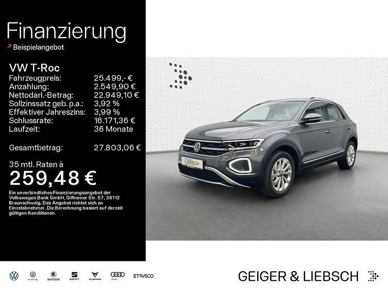Indiumgrau metallic Gebraucht 2022 VW T-Roc Style SUV | 25.499 € (Fairer Preis) - Bild 1/4