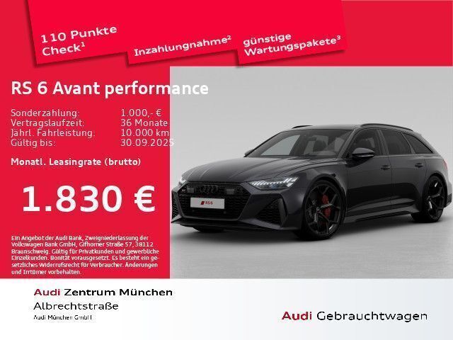 Sebringschwarz kristalleffekt Gebraucht 2025 Audi RS6 Performance Kombi | 150.291 € - Bild 1/2