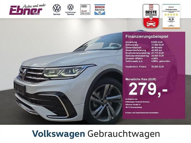 Weiß Gebraucht 2023 VW Tiguan R-line SUV | 32.620 € (Superpreis) - Bild 1/4