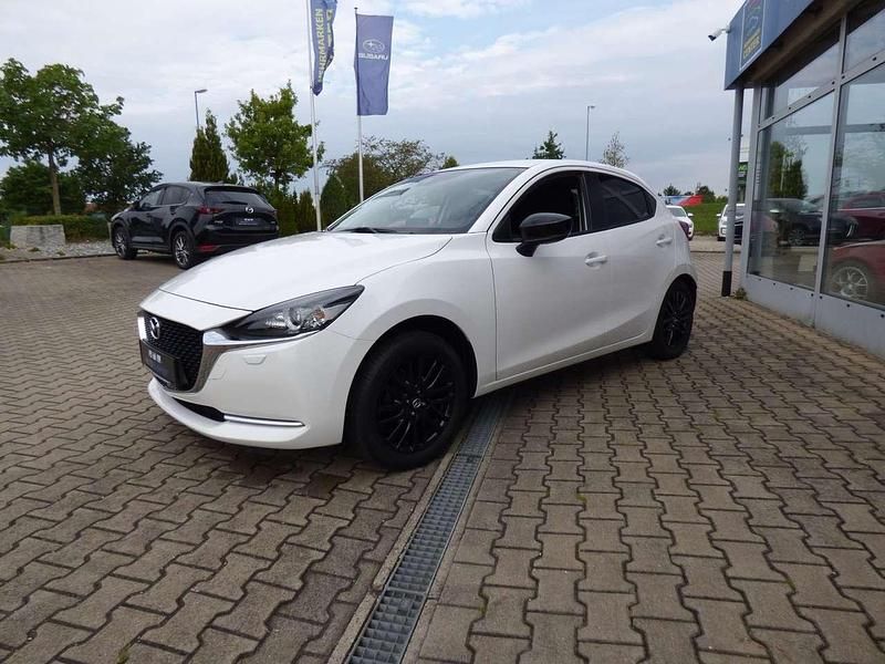 Snowflake white pearl Gebraucht 2022 Mazda 2 Homura-Line Kleinwagen | 14.990 € (Fairer Preis) - Bild 1/4