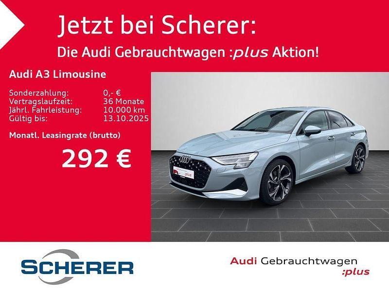 Pfeilgrau perleffekt (metallic) Gebraucht 2024 Audi A3 Ambiente Limousine | 32.990 € - Bild 1/4