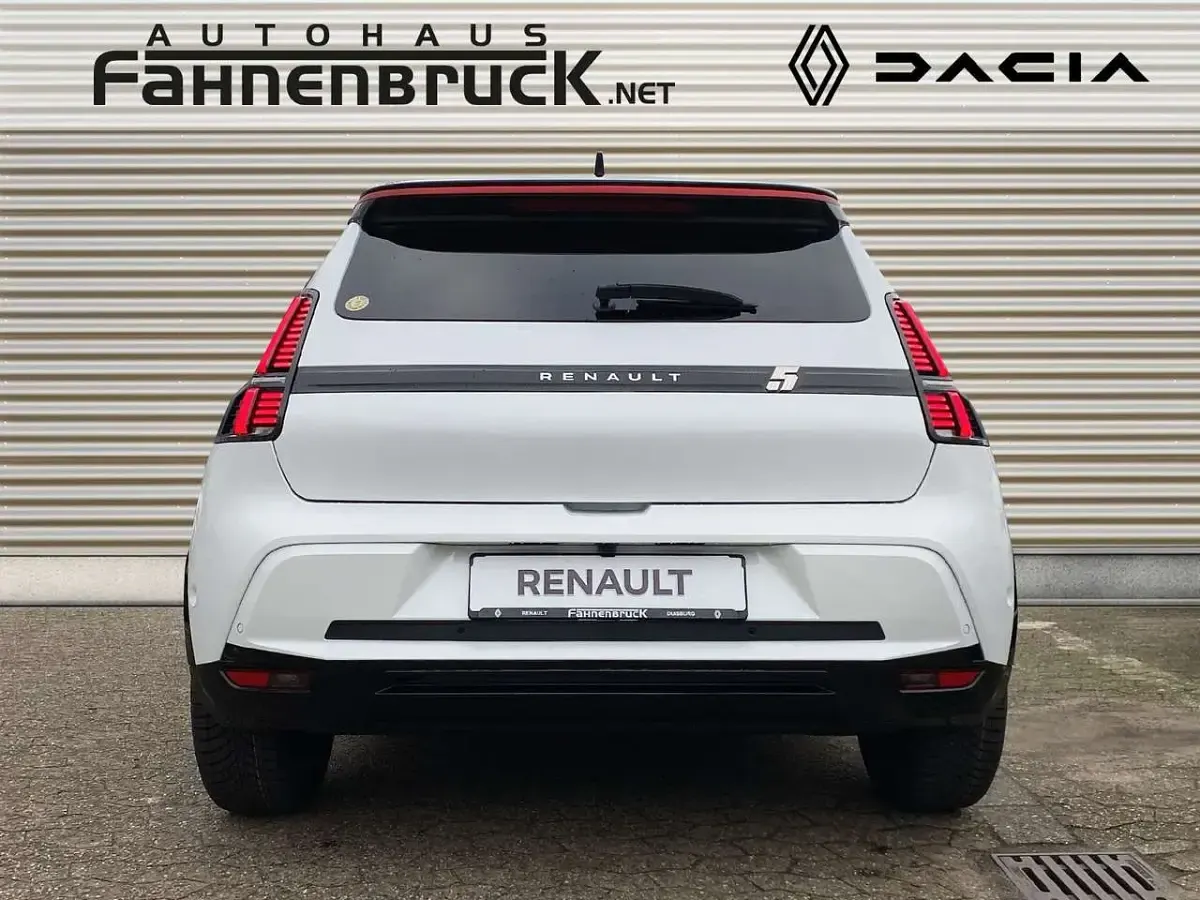 Neu Renault 5 E-Tech Iconic 110 kW (150 PS) 2026 Perlmuttweiß mit dach in blac Limousine