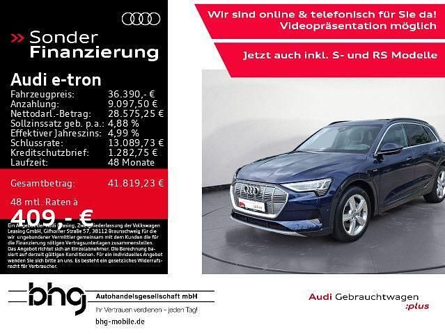 Blau Gebraucht 2022 Audi e-tron Advanced SUV | 36.390 € (Guter Preis) - Bild 1/4
