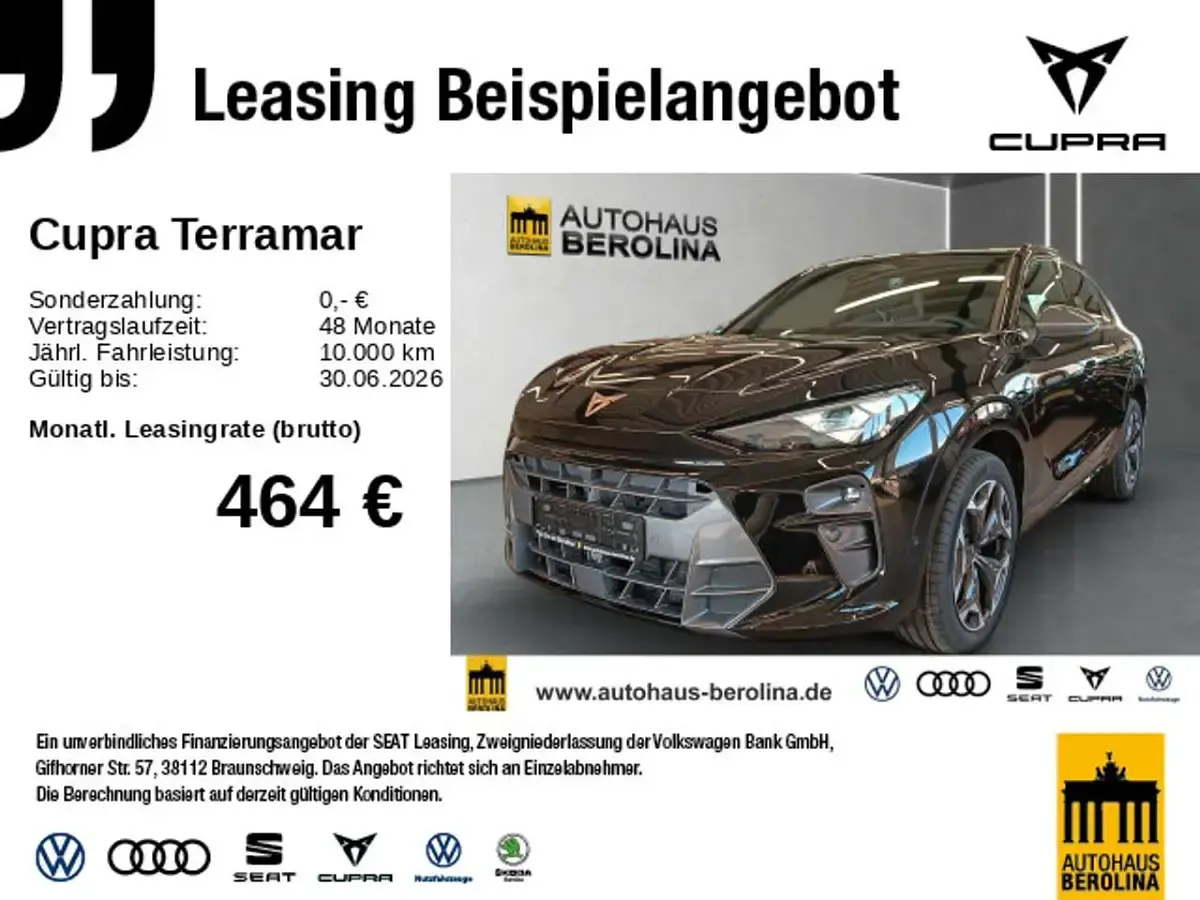 Second-hand Cupra Terramar VZ 265 CP (194 kW) 2026 Negru SUV