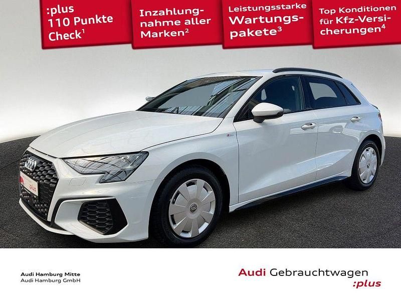 Weiß Gebraucht 2024 Audi A3 Sportback S-Line Limousine | 29.880 € (Superpreis) - Bild 1/3