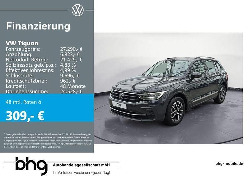 Uranograu Gebraucht 2021 VW Tiguan Life SUV | 27.290 € (Guter Preis) - Bild 1/4