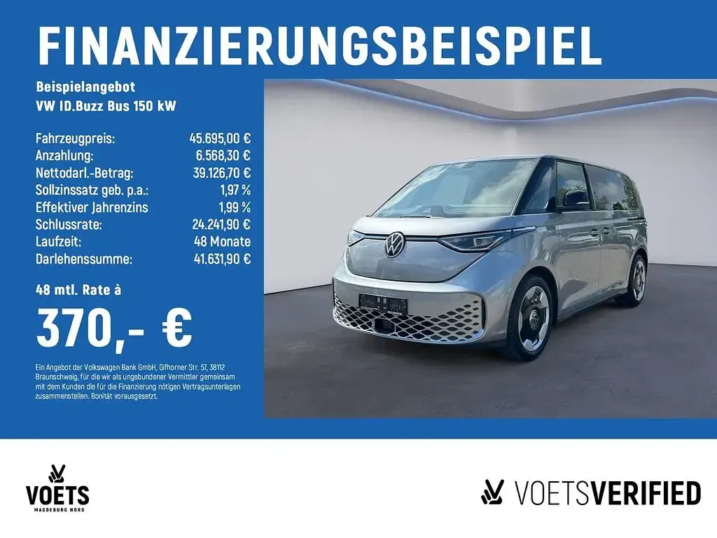 Gebraucht VW ID. Buzz Pro 150 kW (204 PS) 2023 Blau Van / Kleinbus