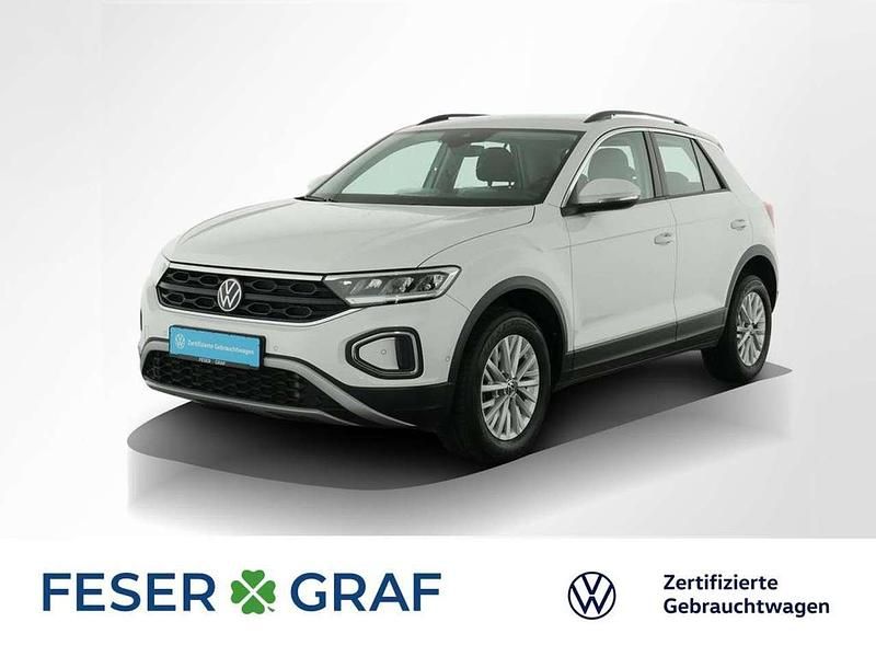 Pure white Gebraucht 2023 VW T-Roc Life SUV | 24.201 € (Superpreis) - Bild 1/2