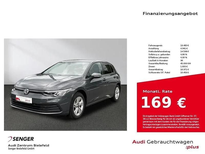 Grau Gebraucht 2020 VW Golf VIII Life | 19.480 € (Guter Preis) - Bild 1/1