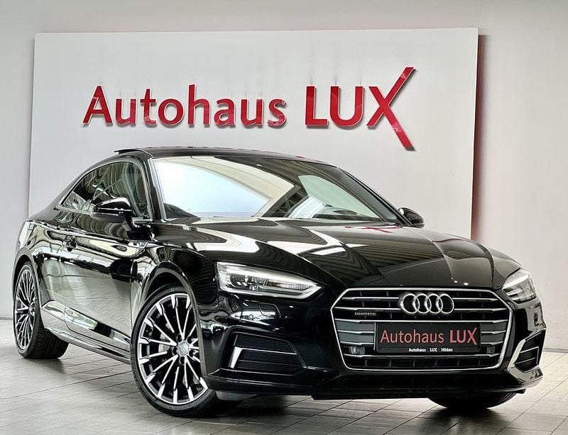 Mythosschwarz metallic Gebraucht 2018 Audi A5 S-line plus Coupé | 29.990 € (Fairer Preis) - Bild 1/4