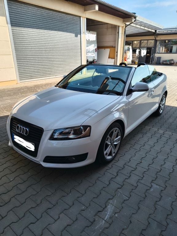 Weiß Gebraucht 2009 Audi A3 Cabriolet Cabrio | 8.950 € - Bild 1/4
