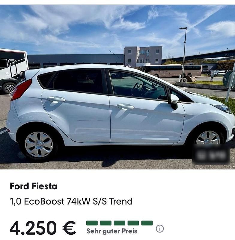 Gebraucht Ford Fiesta 101 PS (74 kW) 2017 Weiß Kleinwagen