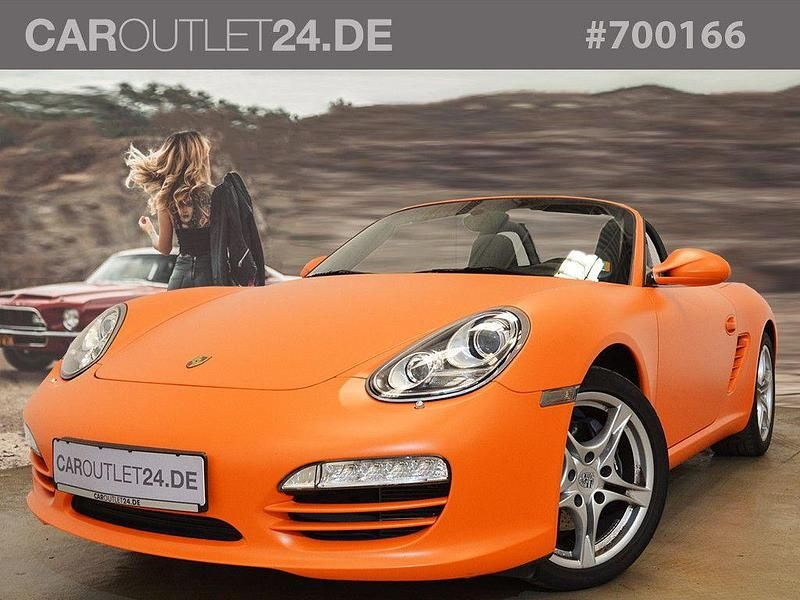 Mattorange (foliert) / arktis Gebraucht 2009 Porsche Boxster Cabrio | 26.880 € (Guter Preis) - Bild 1/4