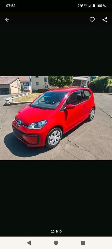 Rot Gebraucht 2017 VW up! Move Kleinwagen | 4.950 € (Fairer Preis) - Bild 1/4