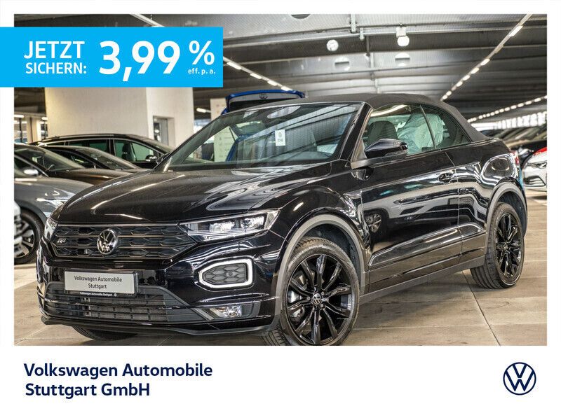 Schwarz Gebraucht 2022 VW T-Roc Cabriolet R-line Cabrio | 27.330 € (Fairer Preis) - Bild 1/3