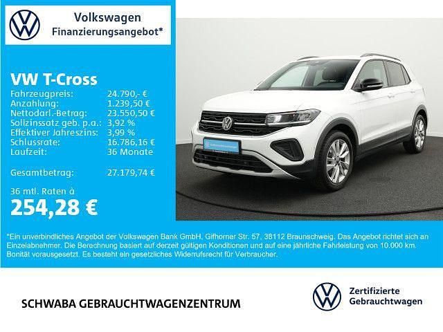 Pure white Gebraucht 2025 VW T-Cross Goal SUV | 24.790 € (Fairer Preis) - Bild 1/4