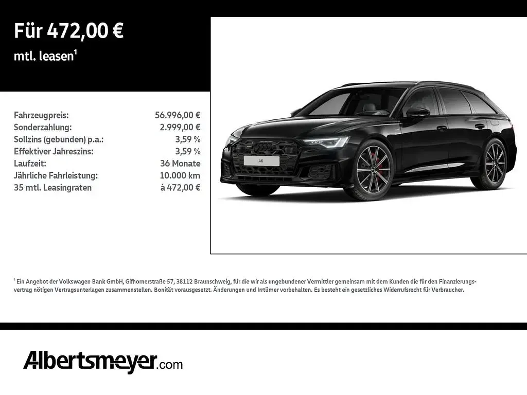 Usata Audi A6 S-Line 367 CV (269 kW) 2025 Nero Station wagon