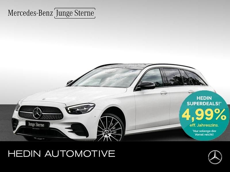 Designo diamantweiß bright Gebraucht 2022 Mercedes E400 AMG Limousine | 45.790 € (Fairer Preis) - Bild 1/4