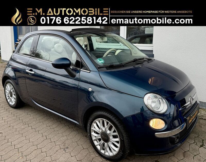 Blau Gebraucht 2013 Fiat 500 Lounge Cabrio | 8.990 € (Etwas zu teuer) - Bild 1/3
