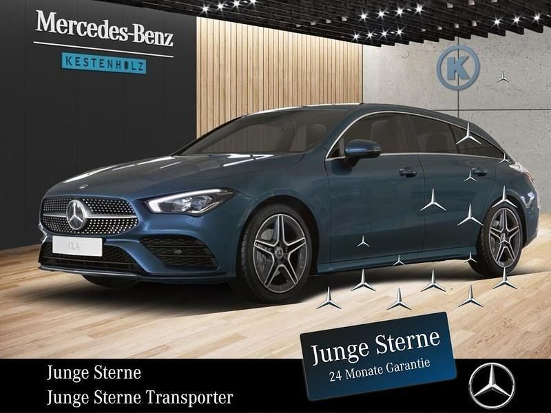 Blau Gebraucht 2023 Mercedes CLA200 AMG Limousine | 33.688 € (Superpreis) - Bild 1/2