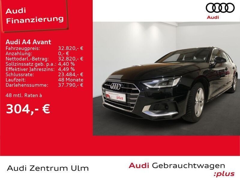 Mythosschwarz metallic Gebraucht 2024 Audi A4 Advanced Plus Kombi | 39.980 € - Bild 1/4