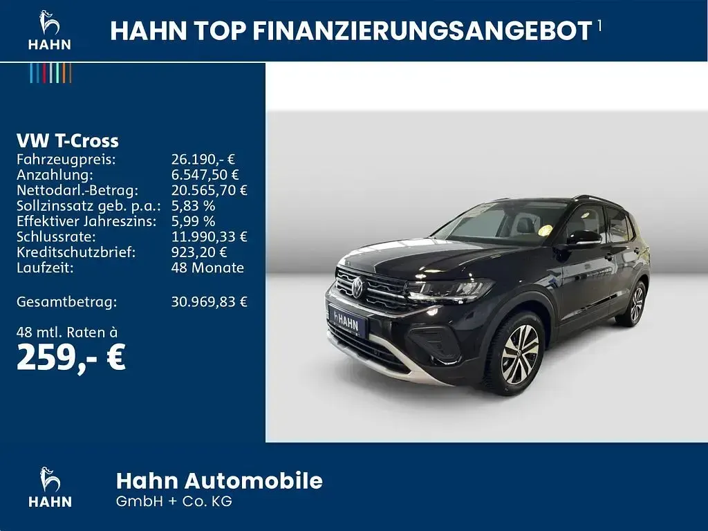 Gebraucht VW T-Cross Pro 116 PS (85 kW) 2026 Schwarz SUV