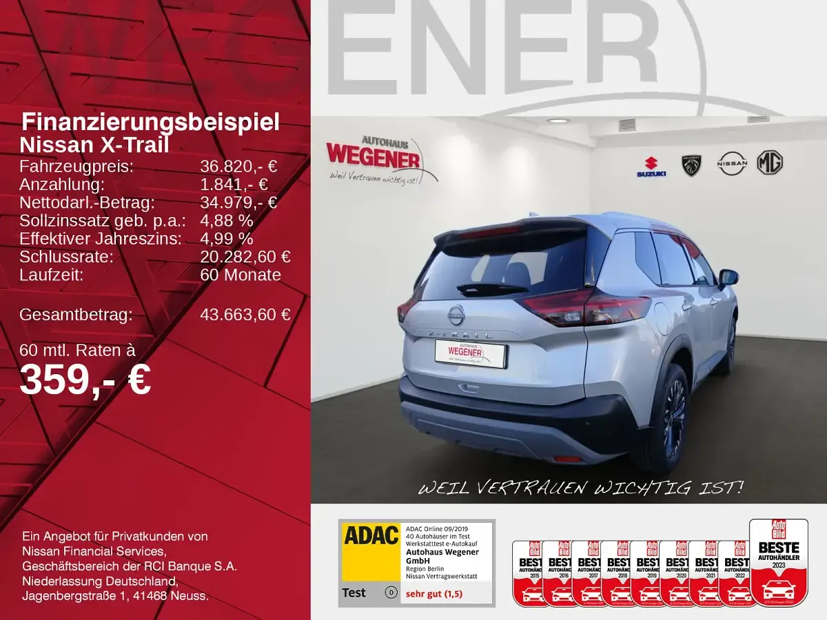 Gebraucht Nissan X-Trail 360º 163 PS (119 kW) 2025 New silver metallic SUV