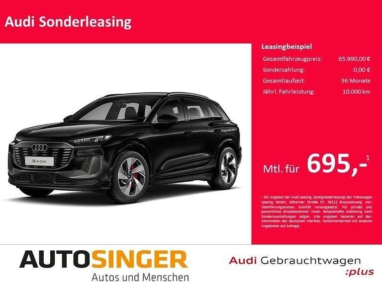 Mythosschwarz metallic Gebraucht 2024 Audi Q6 e-tron S-Line SUV | 65.990 € (Guter Preis) - Bild 1/4