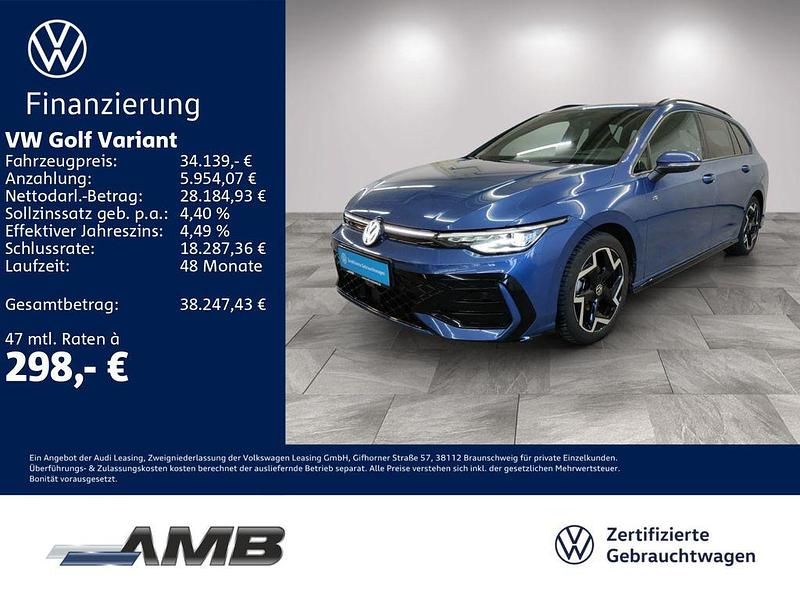 Anemonenblau metallic Gebraucht 2025 VW Golf VIII R-line Kombi | 33.470 € (Teuer) - Bild 1/3