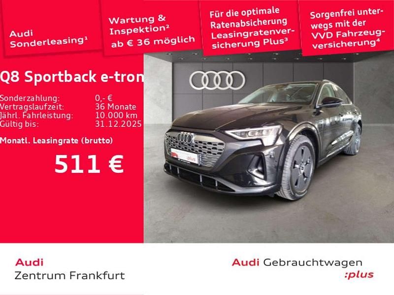 Gebraucht Audi Q8 e-tron Advanced 300 kW (408 PS) 2024 Mythosschwarz metallic SUV
