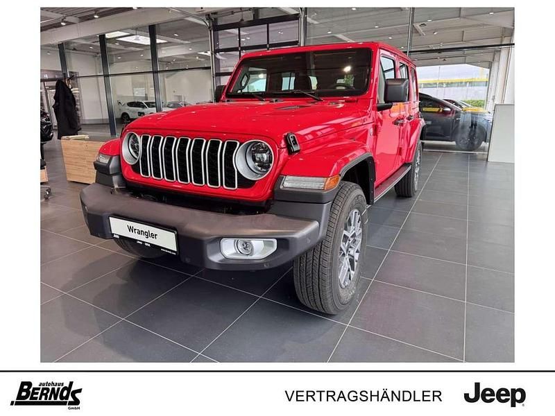Firecracker red Neu 2025 Jeep Wrangler Unlimited Sahara SUV | 64.985 € (Etwas zu teuer) - Bild 1/4