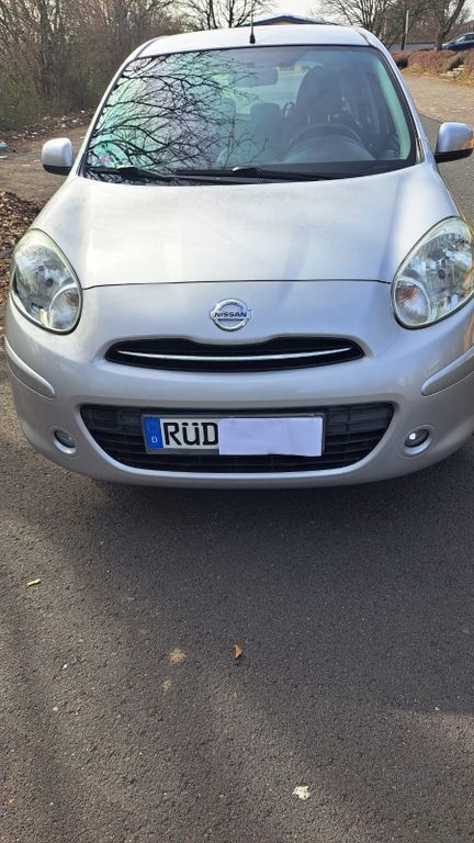 Silber Gebraucht 2012 Nissan Micra Kleinwagen | 5.100 € (Fairer Preis) - Bild 1/4