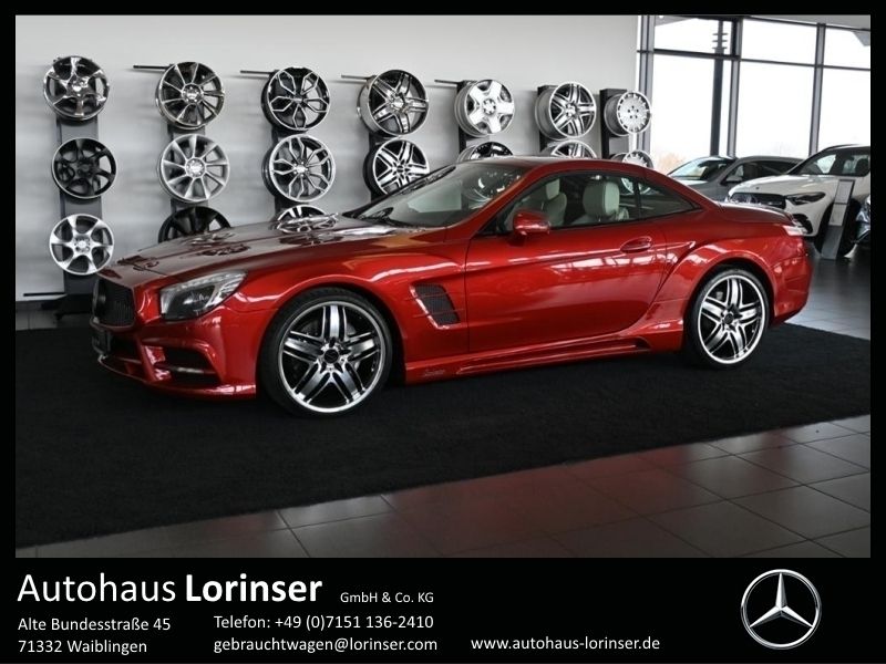 Rot designo hyazinthrot metall Gebraucht 2015 Mercedes SL400 Cabrio | 69.500 € - Bild 1/4