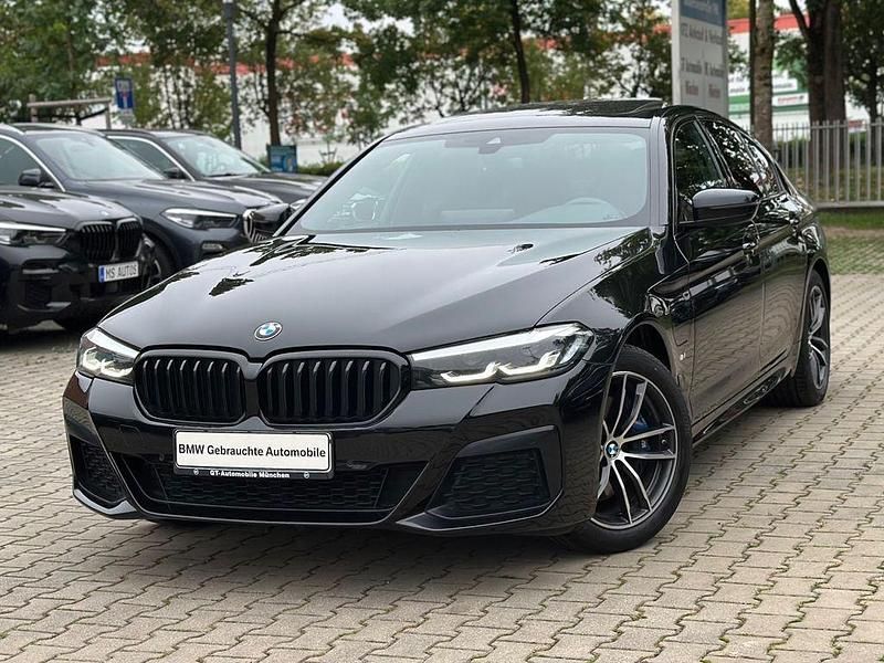 Schwarz Gebraucht 2021 BMW 530e M Sport Limousine | 29.800 € (Teuer) - Bild 1/4