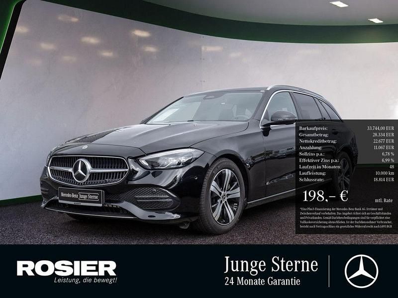Schwarz Gebraucht 2024 Mercedes C180 Advanced Limousine | 33.744 € (Superpreis) - Bild 1/3