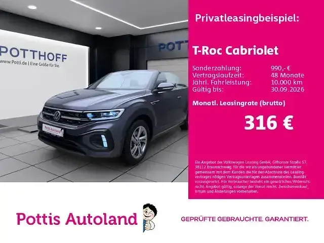 Gebraucht VW T-Roc Cabriolet R-line 150 PS (110 kW) 2025 Cabrio