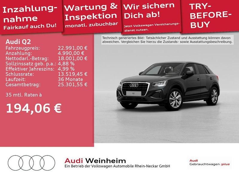 Mythosschwarz metallic Gebraucht 2022 Audi Q2 Comfort SUV | 22.991 € (Fairer Preis) - Bild 1/3